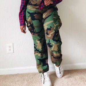Camo Army Fatigue Pants